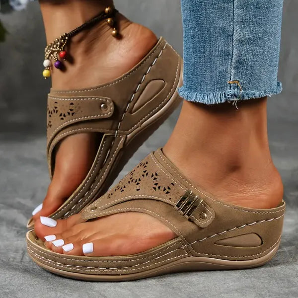 Verna™ Comfortable Wedge Heeled Sandals