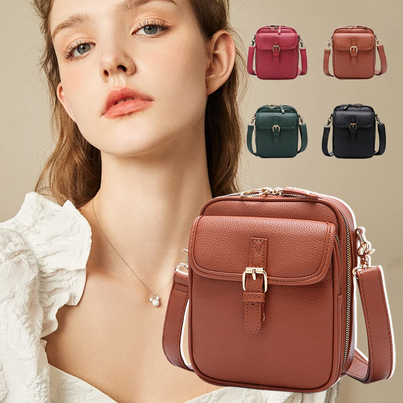 Retro Crossbody Bag - Anti Theft Design