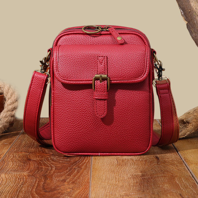 Retro Crossbody Bag - Anti Theft Design