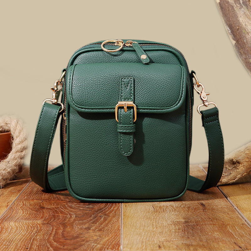Retro Crossbody Bag - Anti Theft Design