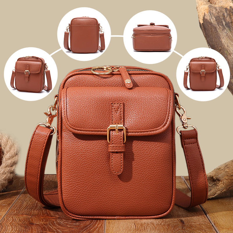 Retro Crossbody Bag - Anti Theft Design