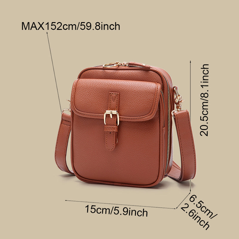 Retro Crossbody Bag - Anti Theft Design