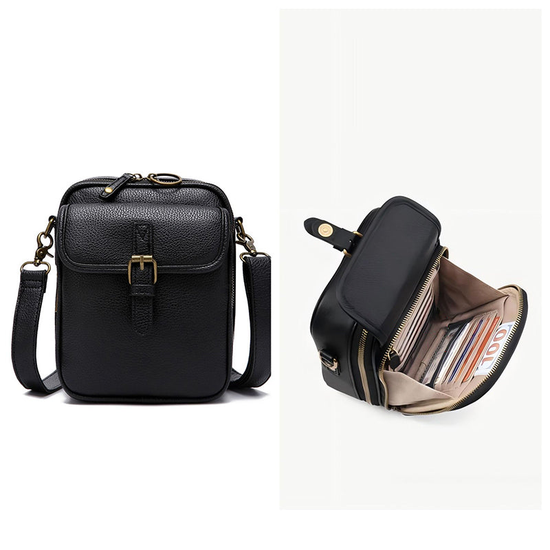Retro Crossbody Bag - Anti Theft Design