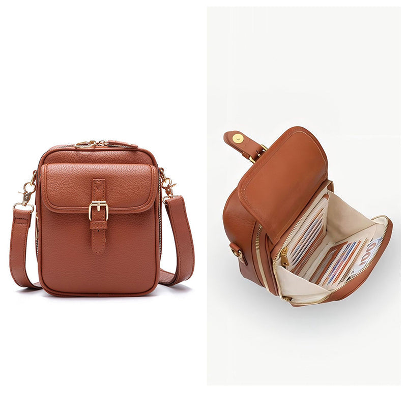 Retro Crossbody Bag - Anti Theft Design