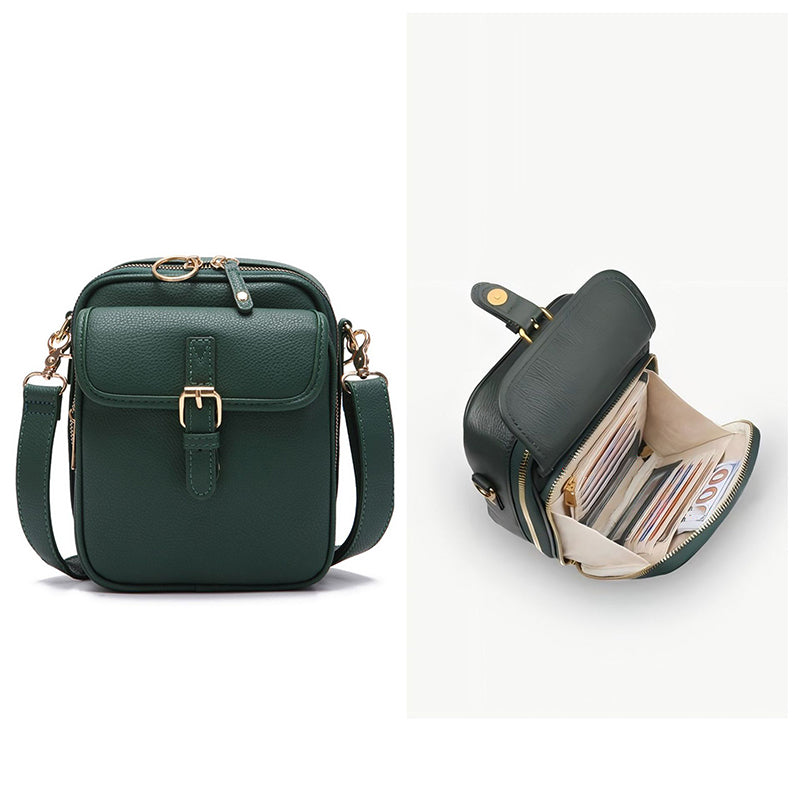 Retro Crossbody Bag - Anti Theft Design