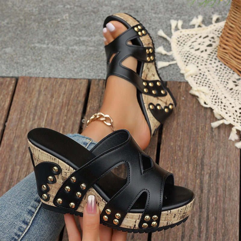 Diva - Wedge sandals with platform and comfort for women