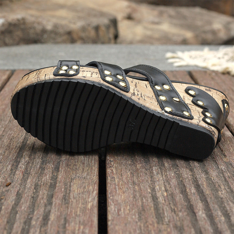 Diva - Wedge sandals with platform and comfort for women