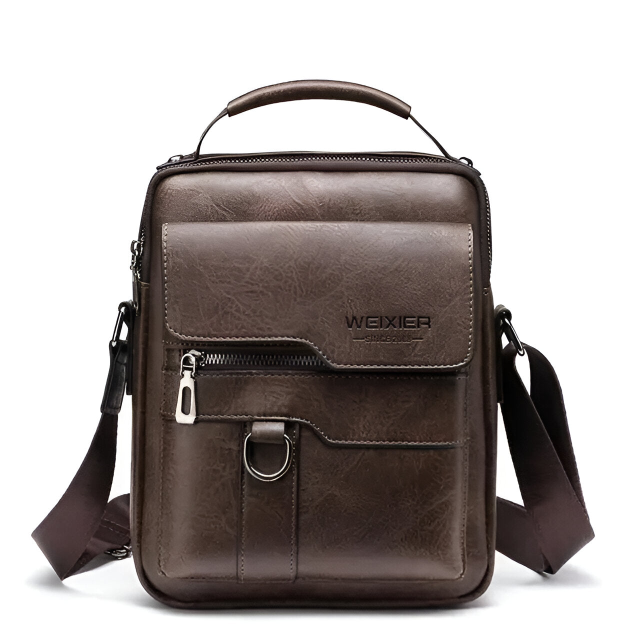 SafeStride™ Anti-Theft Leather Sling Bag