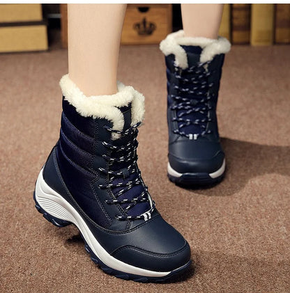 FUNMARS™ | Women’s Winter Lace-Up Snow Boots