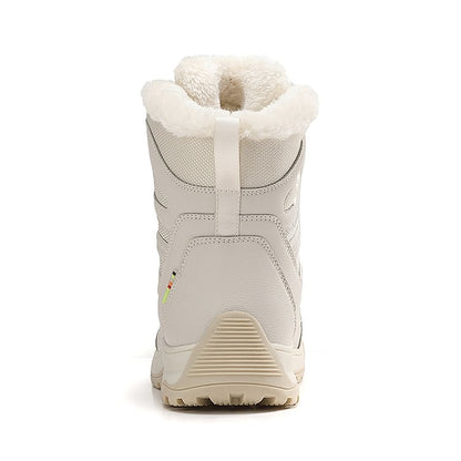 SnowEase | Women’s Winter Lace-Up Plush Ankle Boots