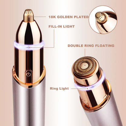 Conduroma™ 2-in-1 eyebrow & face trimmer - Precise & USB rechargeable