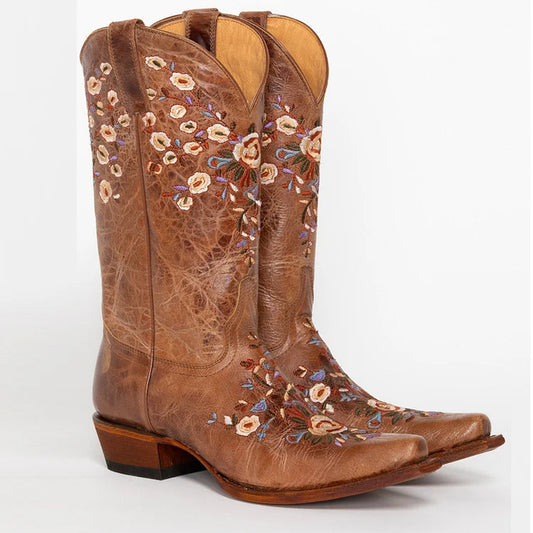 Velinova™ | Retro Square-Toe Mid-Calf Boots for Women
