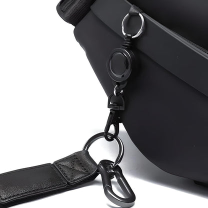 ObsidianGuard™ Anti-Theft Sling Bag – Secure, Compact & Weather-Proof