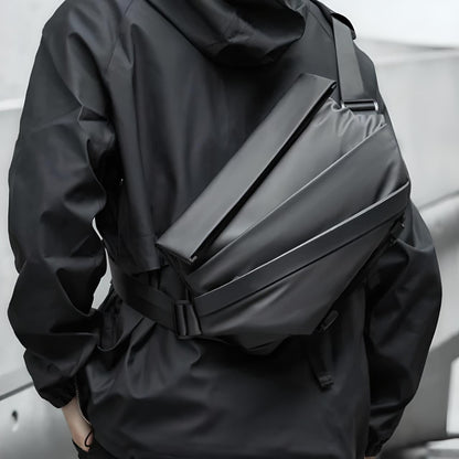 ObsidianGuard™ Anti-Theft Sling Bag – Secure, Compact & Weather-Proof