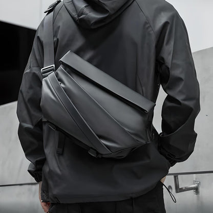 ObsidianGuard™ Anti-Theft Sling Bag – Secure, Compact & Weather-Proof
