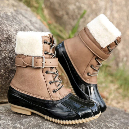FROZA™ | Women’s Waterproof Lace-Up Ankle Snow Boots