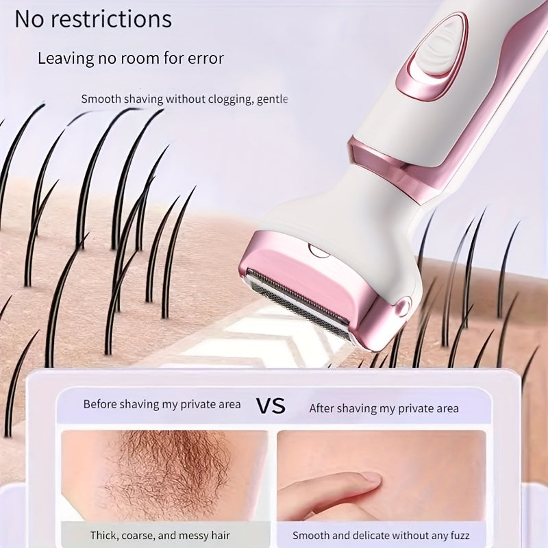 LuxeCare™ Rechargeable ladies' shaver - Gentle 4-in-1 care everywhere