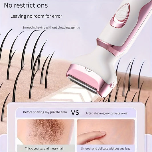 LuxeCare™ Rechargeable ladies' shaver - Gentle 4-in-1 care everywhere