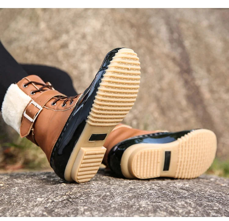 FROZA™ | Women’s Waterproof Lace-Up Ankle Snow Boots