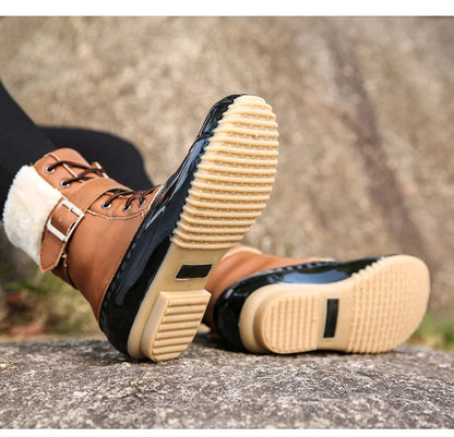 FROZA™ | Women’s Waterproof Lace-Up Ankle Snow Boots