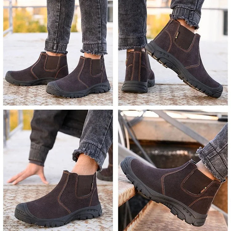 Step™ | Men’s Steel Toe Work Boots – Lightweight & Durable