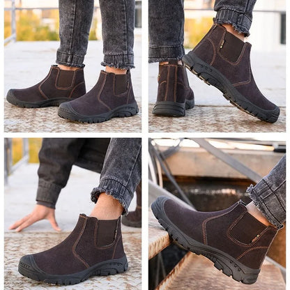 Step™ | Men’s Steel Toe Work Boots – Lightweight & Durable
