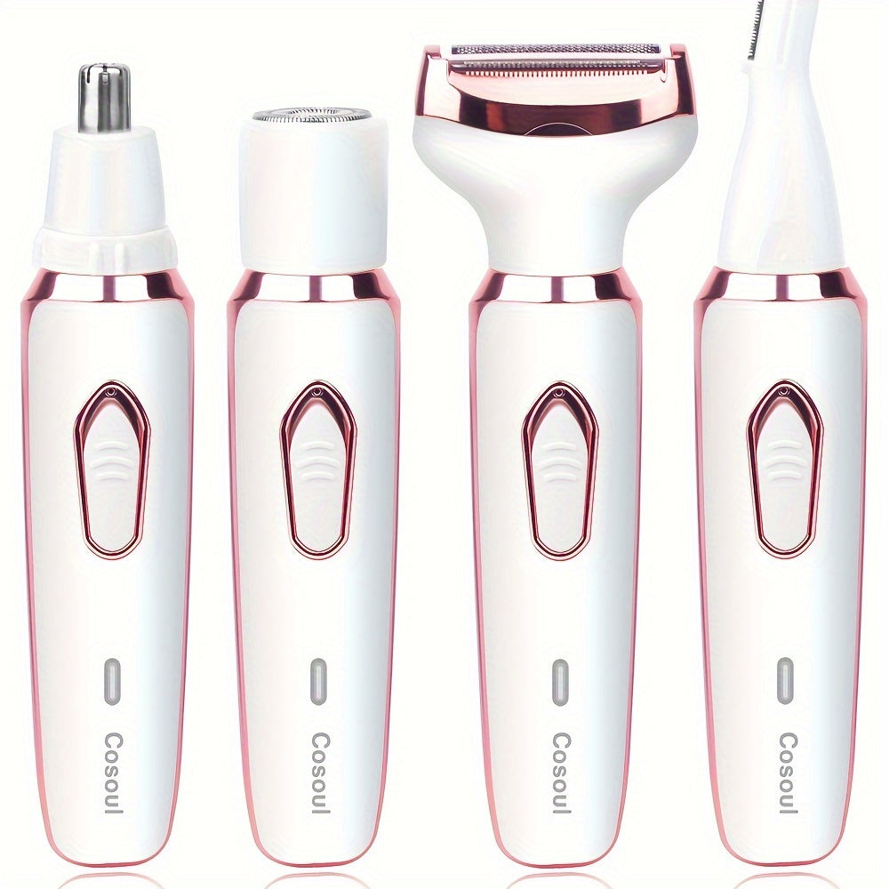 PureBare | 4-in-1 electric shaver - Gentle hair removal for face & body