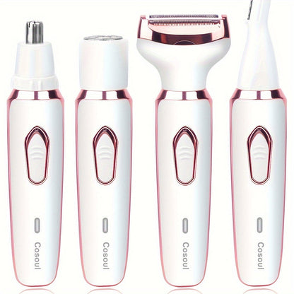 PureBare | 4-in-1 electric shaver - Gentle hair removal for face & body