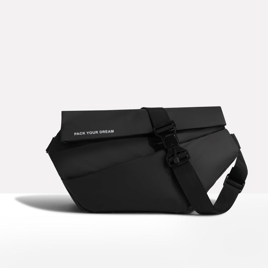 ObsidianGuard™ Anti-Theft Sling Bag – Secure, Compact & Weather-Proof