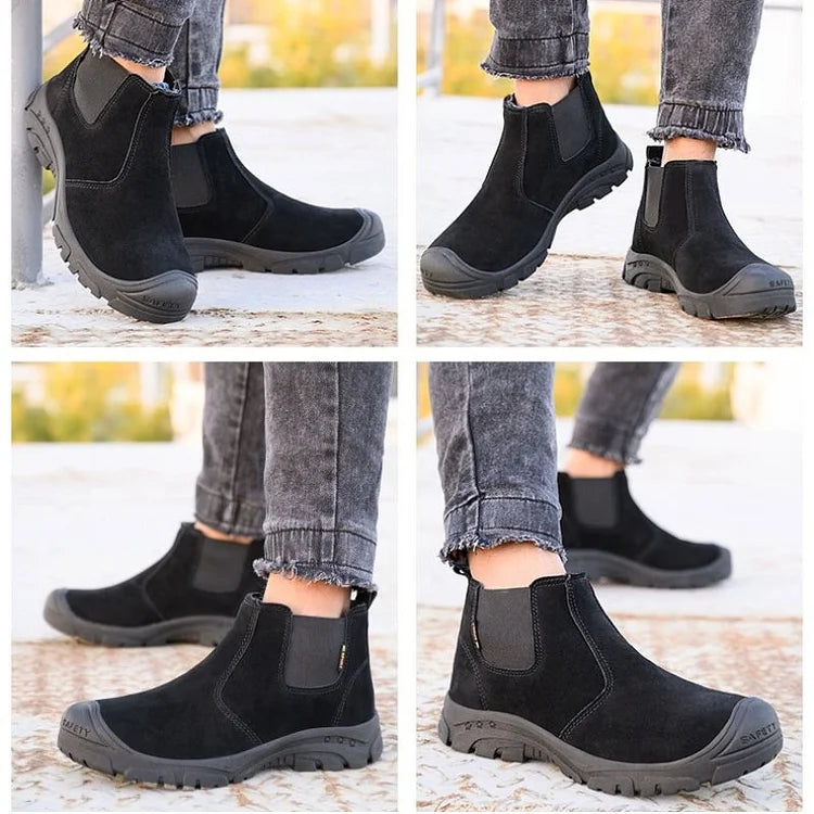Step™ | Men’s Steel Toe Work Boots – Lightweight & Durable