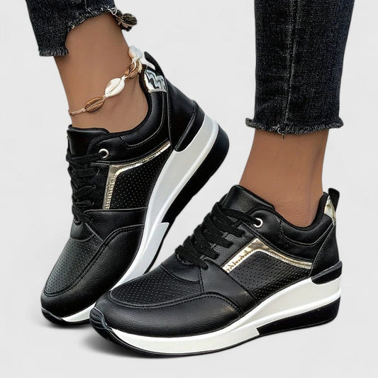 Novyssa | Women’s Wedge Sneakers with Side Zipper
