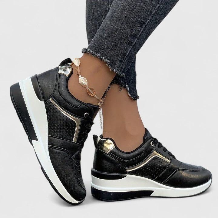 Novyssa | Women’s Wedge Sneakers with Side Zipper