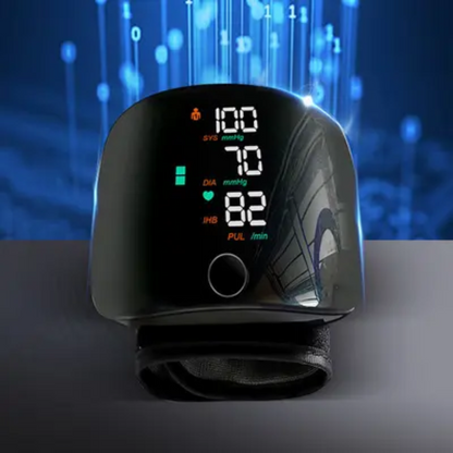 PulseTrack™ – Portable LED Wrist Blood Pressure Monitor