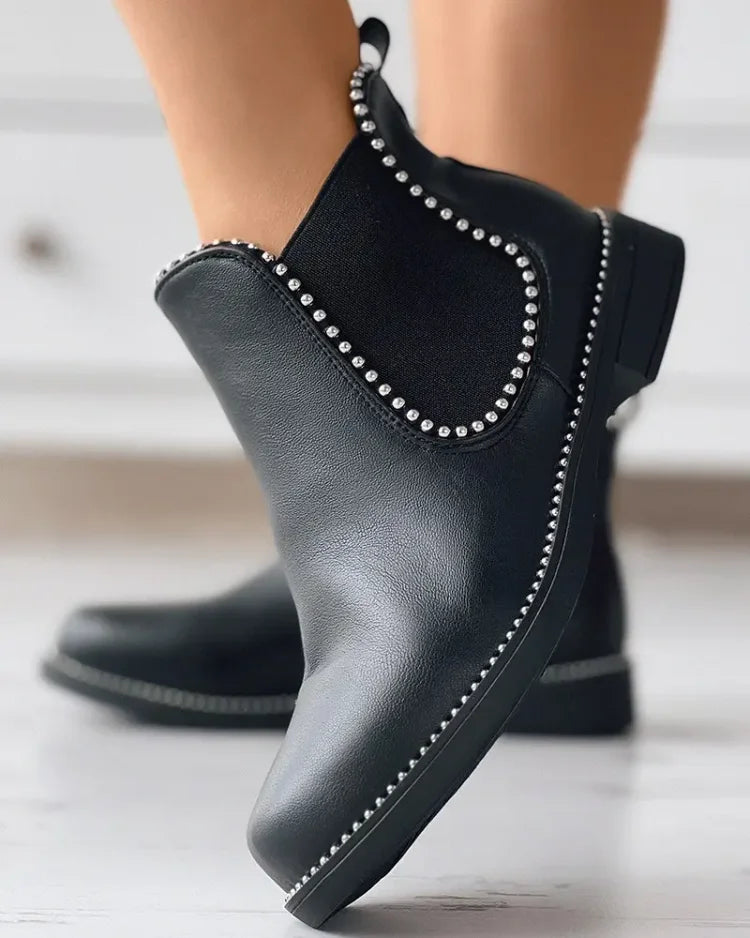 Vantis™ | Women’s Rivet Low-Heel Ankle Boots