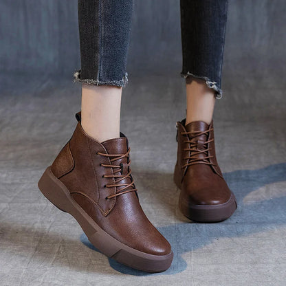 Velviro | Retro Warm Winter Ankle Boots for Women