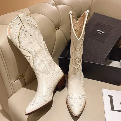 VAREX™ | Western Cowboy Boots – Embroidered Style