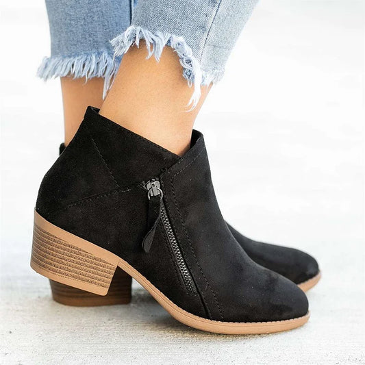 Natrio™ | Women’s Side-Zipper Ankle Boots