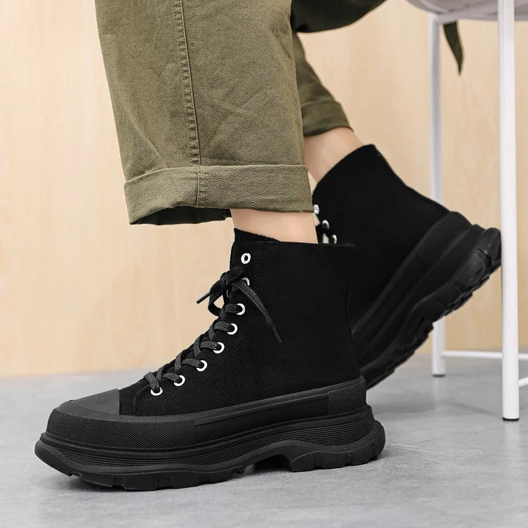 StepRise™ | Men’s High-Top Canvas Sneakers