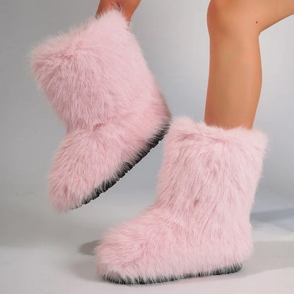 Velmora | Women’s Warm Ankle Slip-On Boots