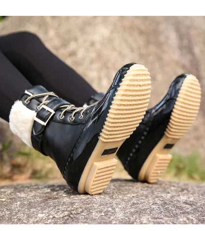 FROZA™ | Women’s Waterproof Lace-Up Ankle Snow Boots