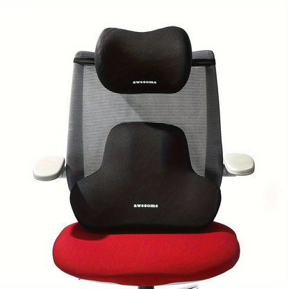 SpineEase™ – Ergonomic Lumbar Support Cushion for Office, Car & Travel