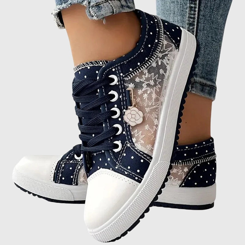 Elena™ | Women’s Breathable Floral Sneakers