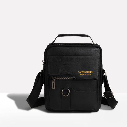 SafeStride™ Anti-Theft Leather Sling Bag