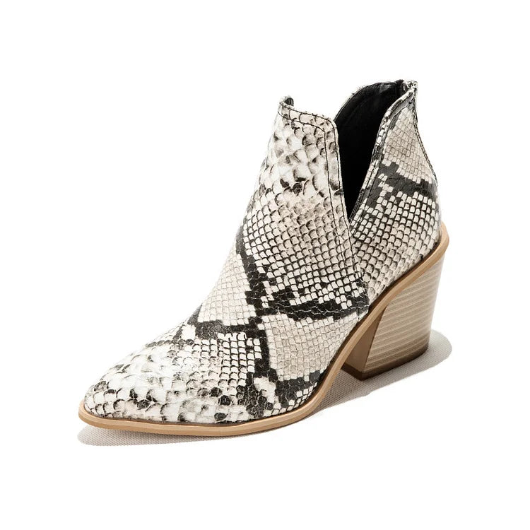 VELA™ | Women’s Mid-Heel Ankle Boots – Slip-On