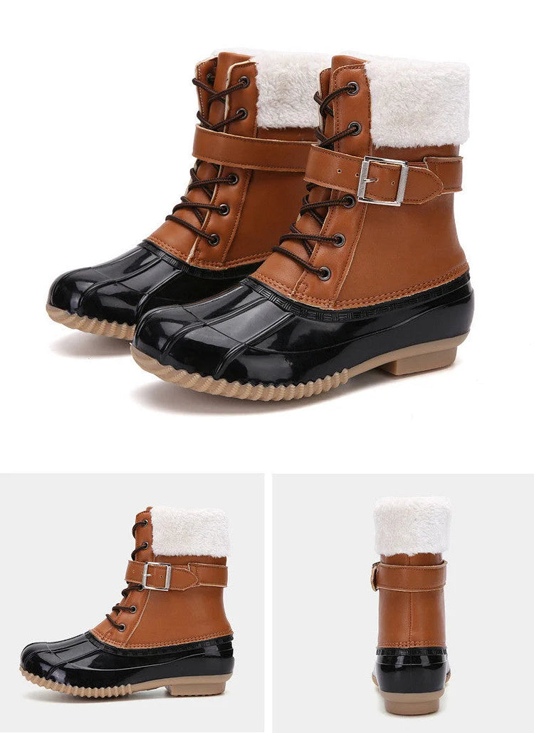 FROZA™ | Women’s Waterproof Lace-Up Ankle Snow Boots