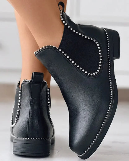 Vantis™ | Women’s Rivet Low-Heel Ankle Boots