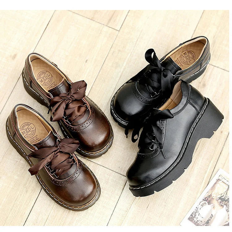 Comemore™ | Women’s Retro Lace-Up Oxfords