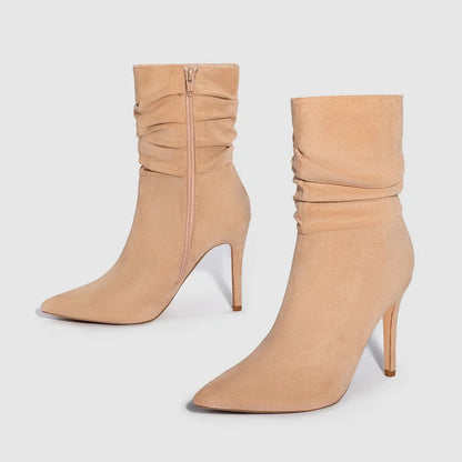 Velora | Stylish Pointed Toe High Heel Ankle Boots