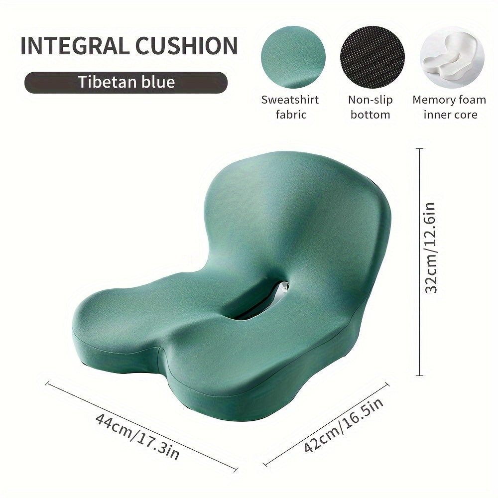 PostureNest™ Ergonomic Memory Foam Cushion for Hip & Lower Back Support