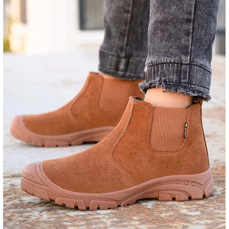 Step™ | Men’s Steel Toe Work Boots – Lightweight & Durable